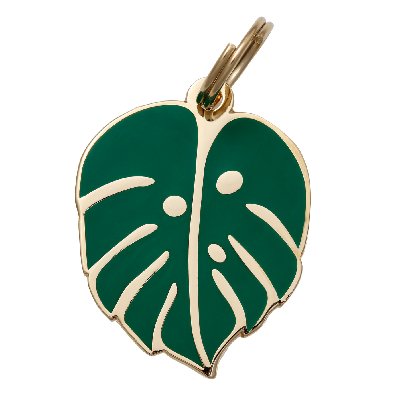 Monstera Leaf Pet ID Tag