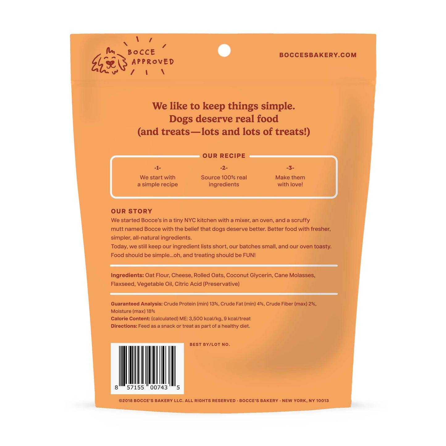 Bocce's Bakery Cheese Soft & Chewy Dog Treats