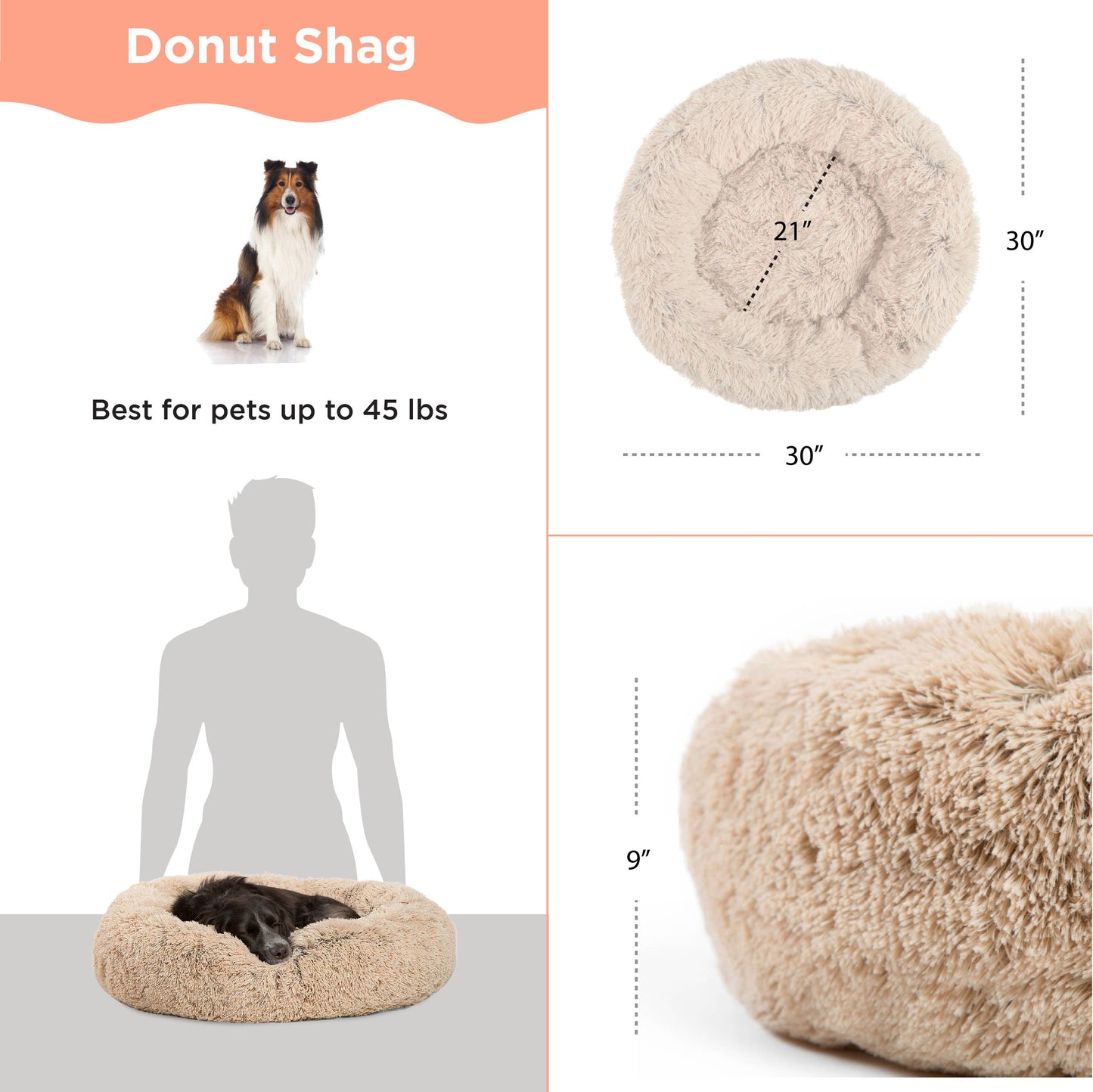 Donut Shag - Taupe