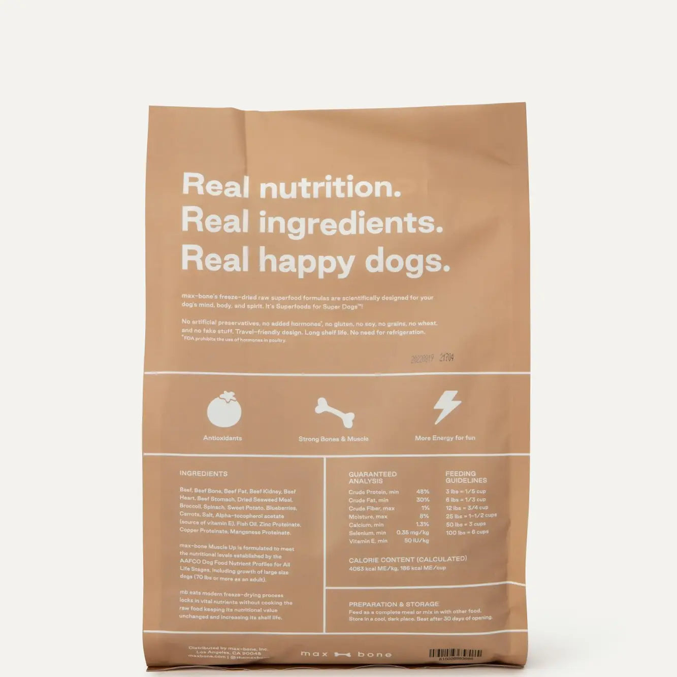 Maxbone Muscle Up Beef Freeze-Dried Meal For Dogs
