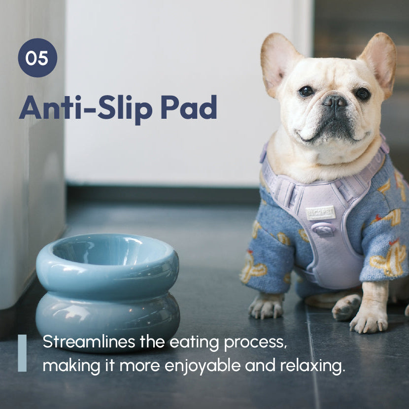 Soufflé Pet Bowl - Frozen Blue