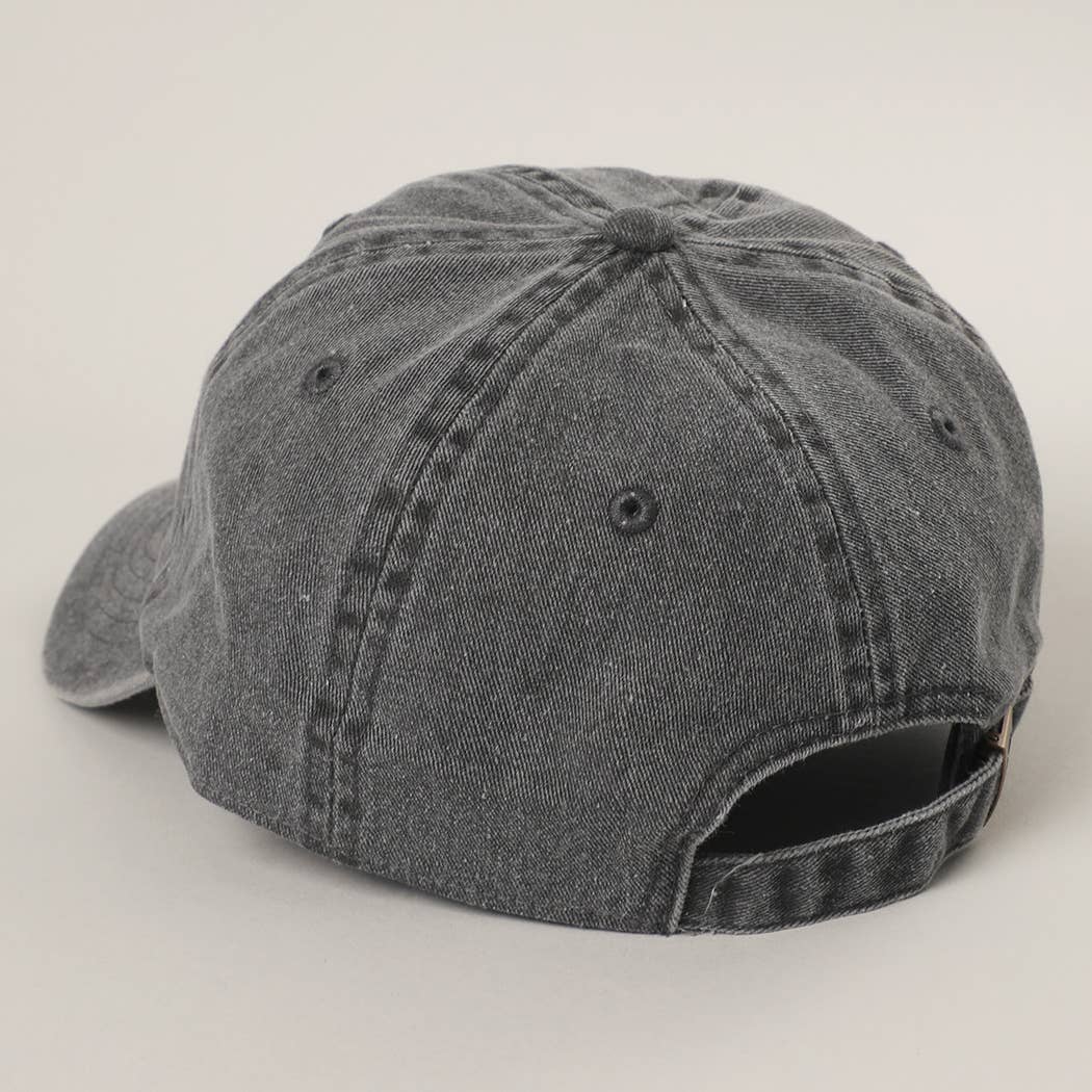BROWN Pit Bull Terrier Embroidered Pigment Dyed Baseball Cap: SAND / One Size