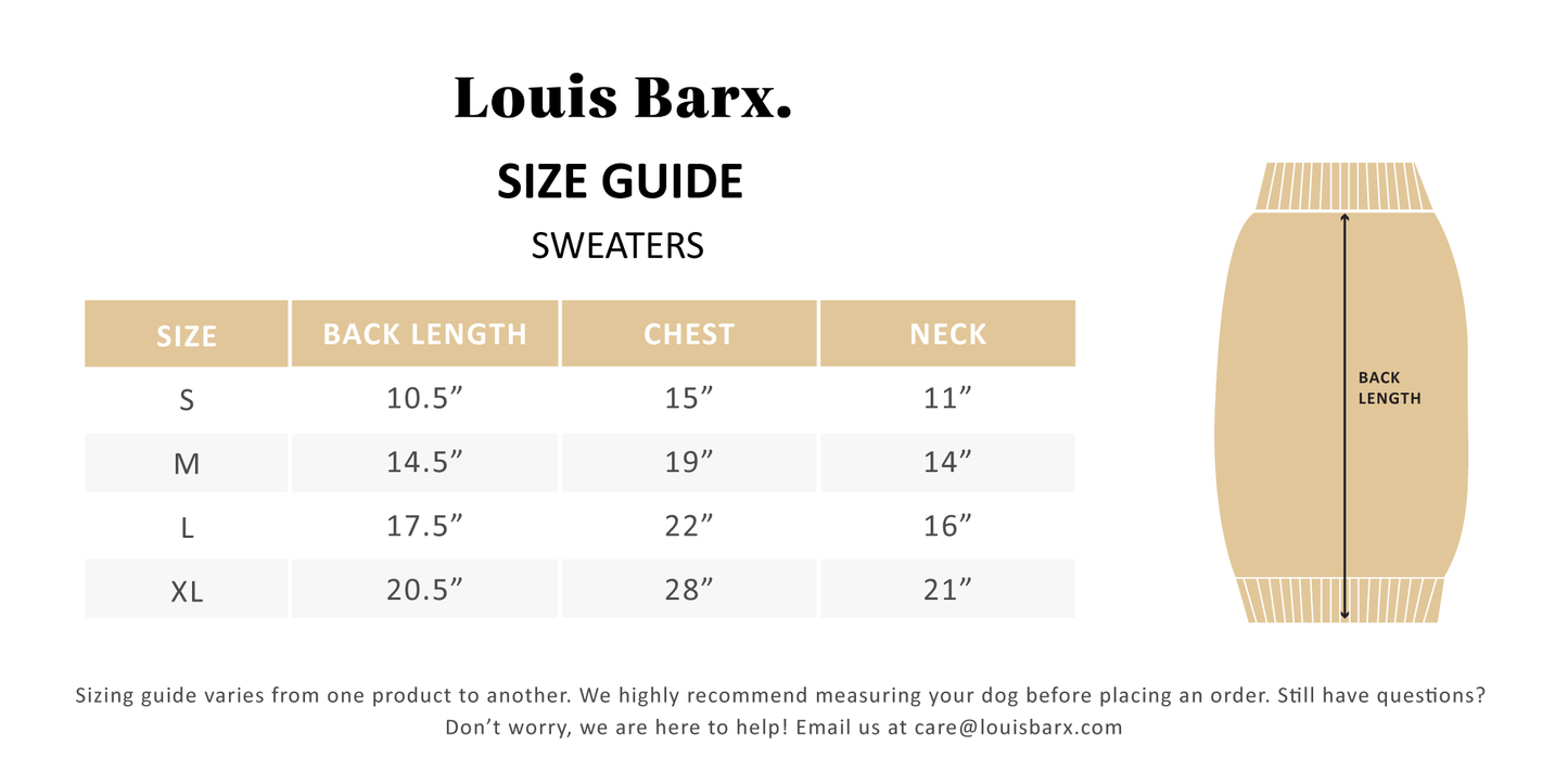 Turtleneck Dog Sweater - Small