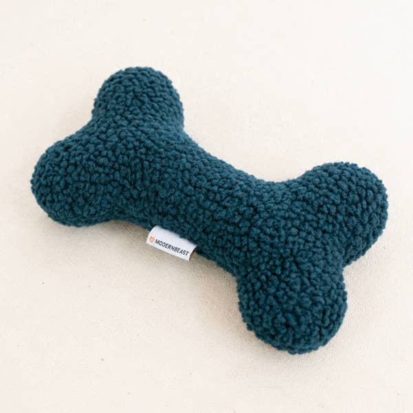 THE SHERPA BONE DOG TOY: Forest Green