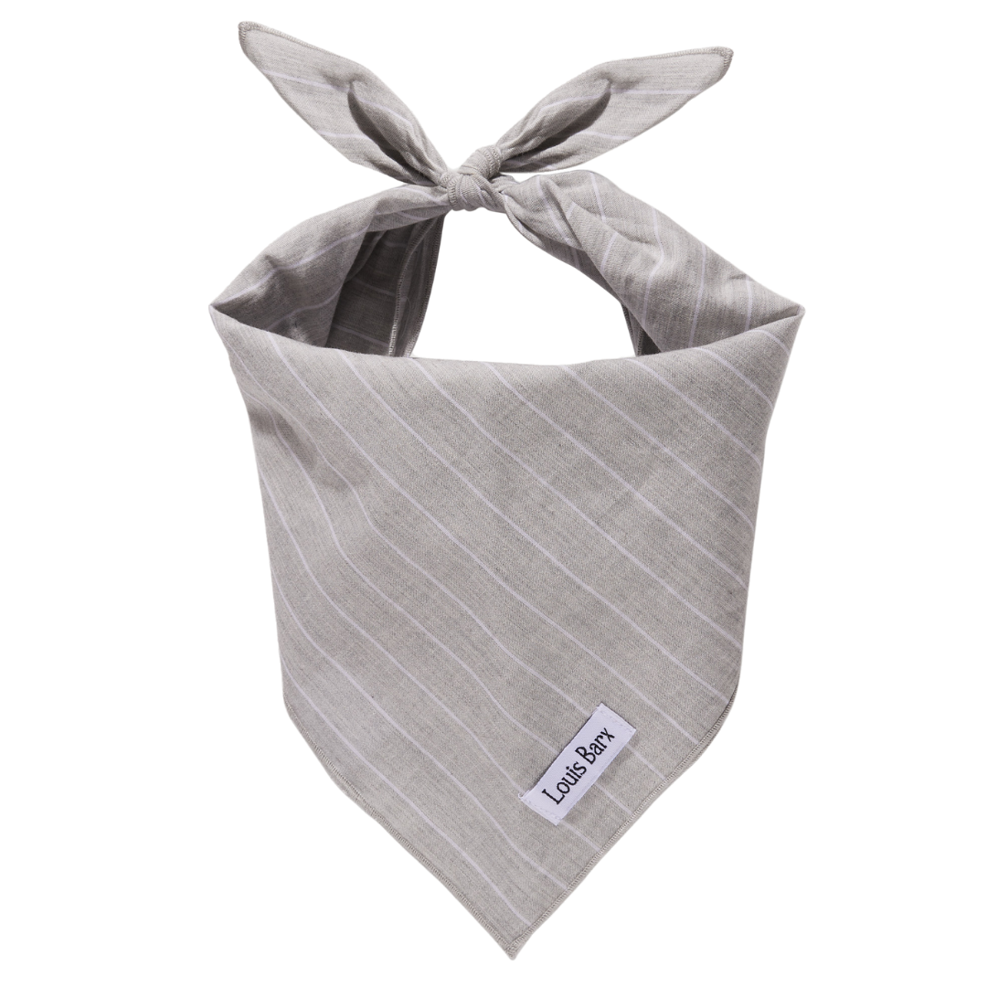 Gray Striped Dog Bandana