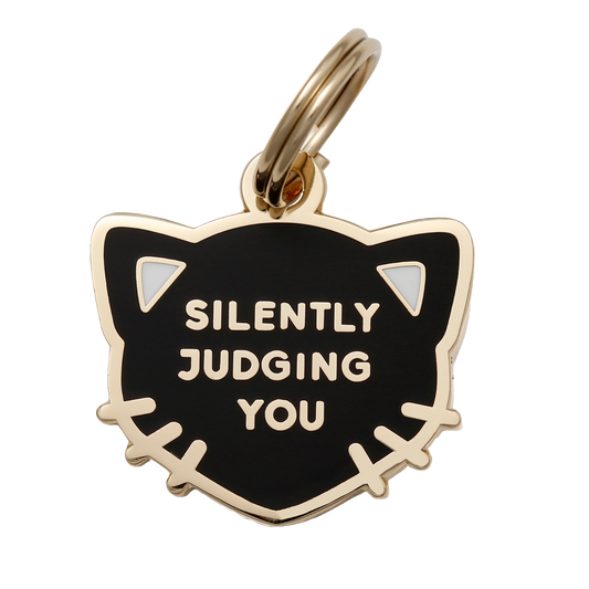 Silently Judging You Pet ID Tag