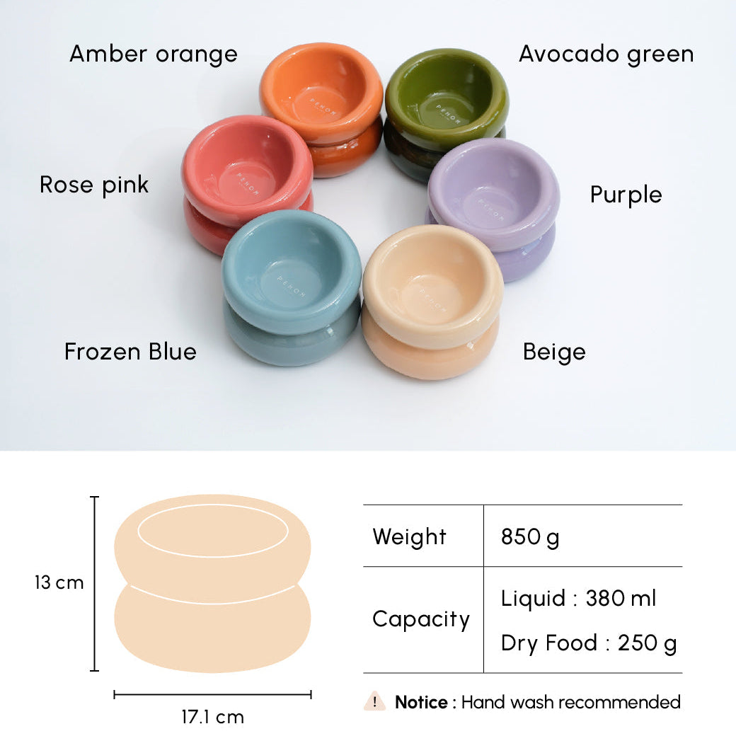 Soufflé Pet Bowl - Cream Beige