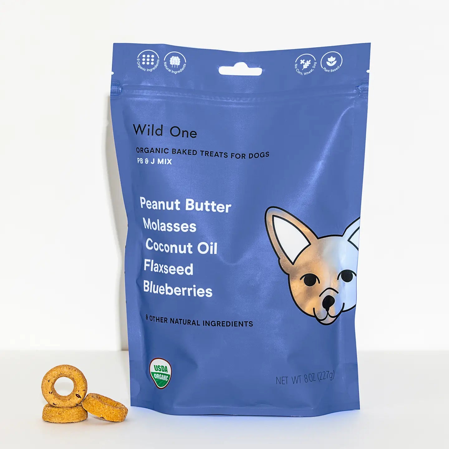 Wild One Organic PB&J Vegan Baked Dog Treats