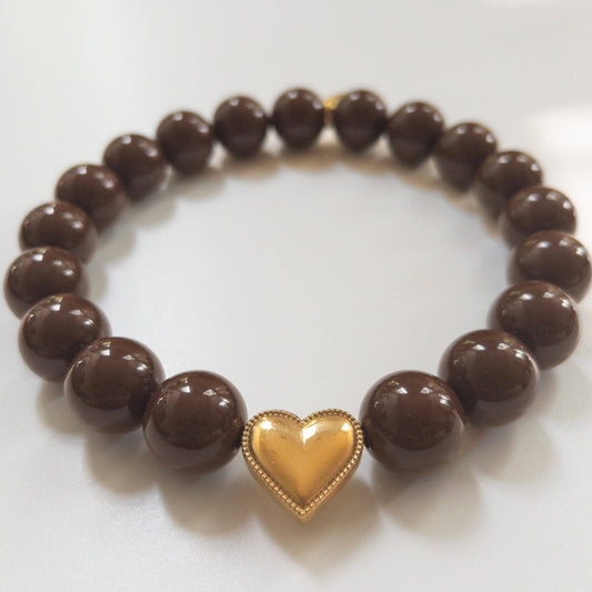 Pretty Dark Chocolate Necklace: 12 inches