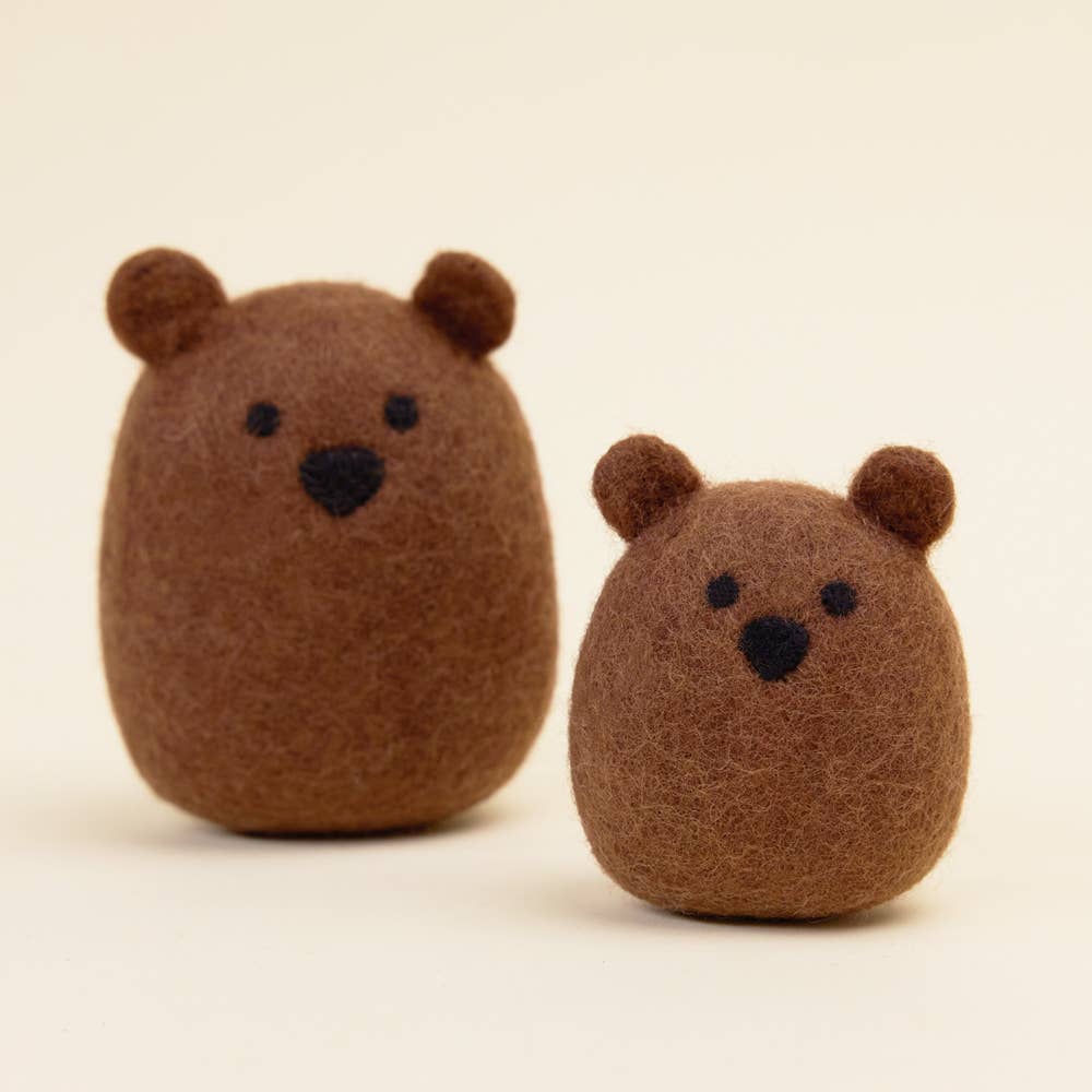 WOOL BROWN BEAR: Small