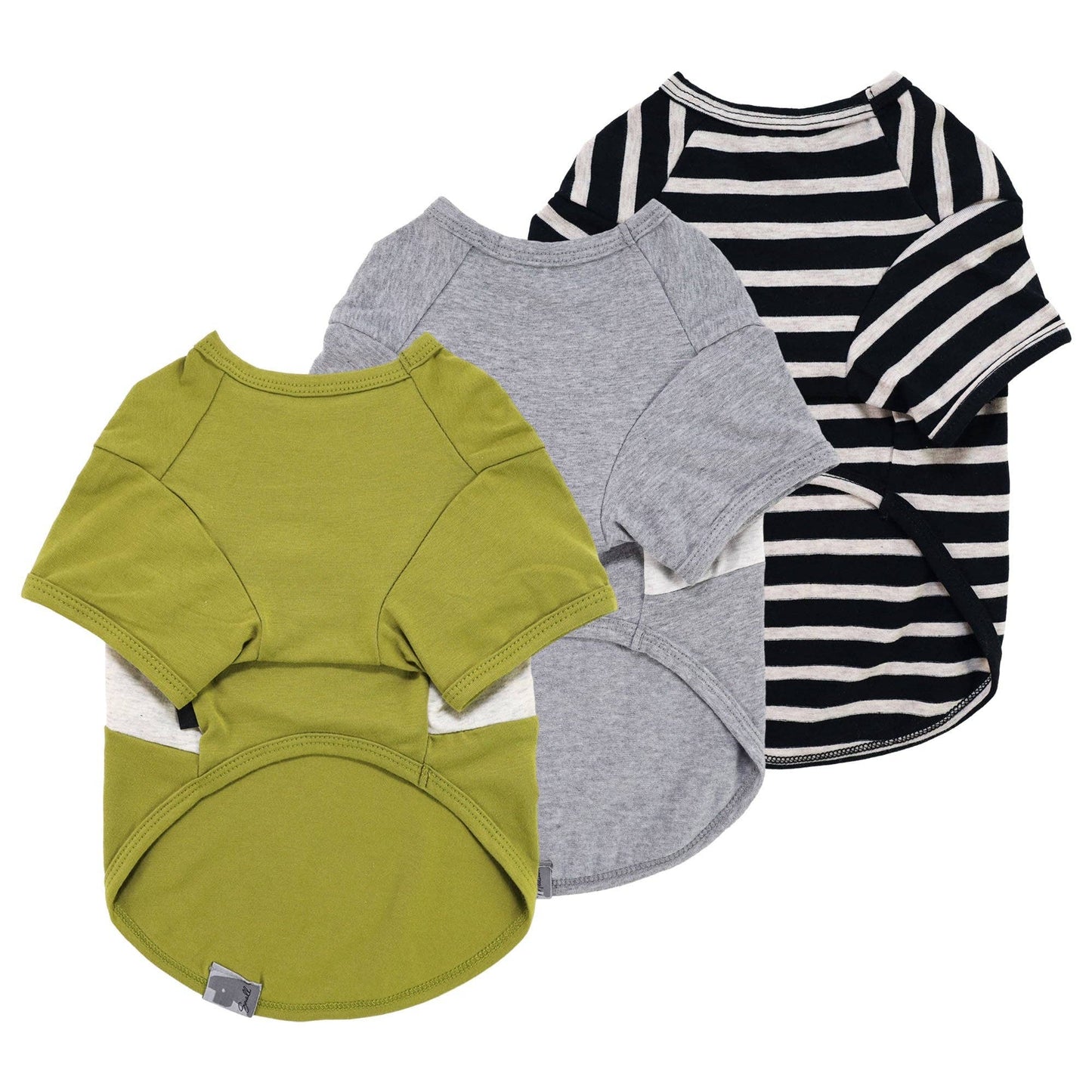 3 Pack Color Block Striped Shirt